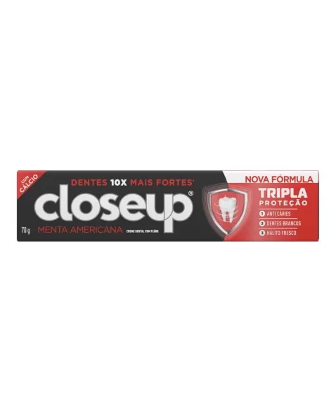 CREME DENTAL CLOSEUP TRIPLE MENTA AMERICANA 70G