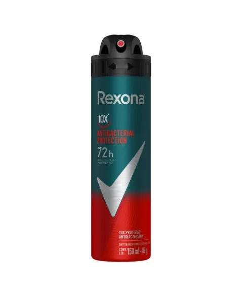 DESODORANTE AEROSOL REXONA MEN ANTIBACTERIAL PROTECTION 150ML