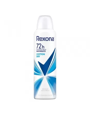 DESODORANTE AEROSOL REXONA COTTON DRY 12X150ML