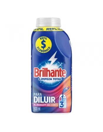 BRILHANTE DT LIQ P DIL LIMP TOT 12X500ML