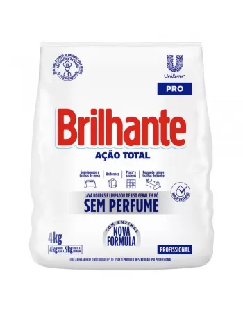 BRILHANTE DT PO S/PERFUME 4X4KG