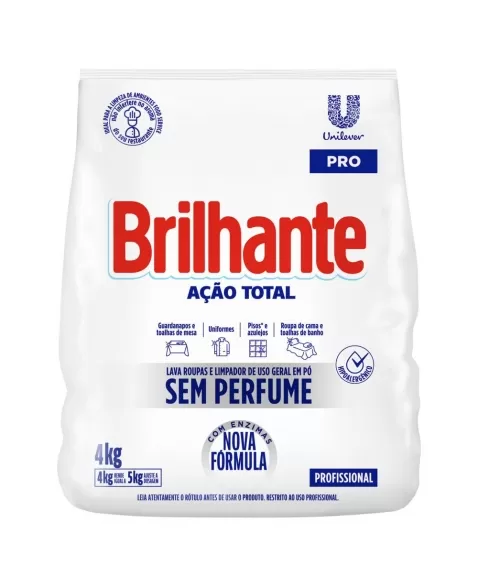 BRILHANTE DT PO S/PERFUME 4X4KG