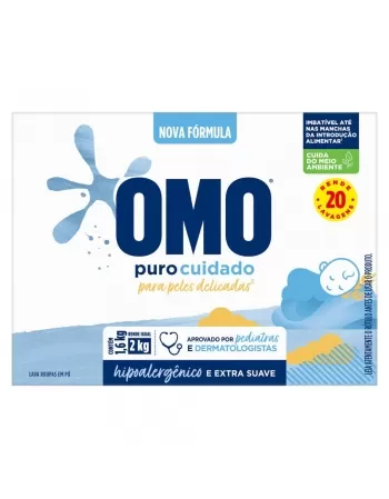 LAVA ROUPAS PÓ OMO +PURO CUIDADO (CARTUCHO) 1.6KG