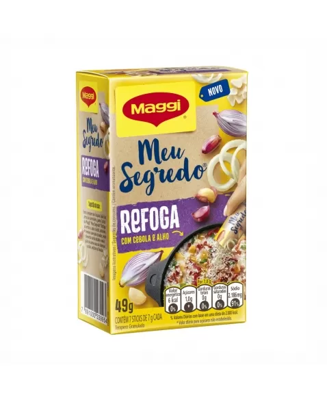 TEMPERO MEU SEGREDO MAGGI REFOGA ALHO CEBOLA 49G (7X7)