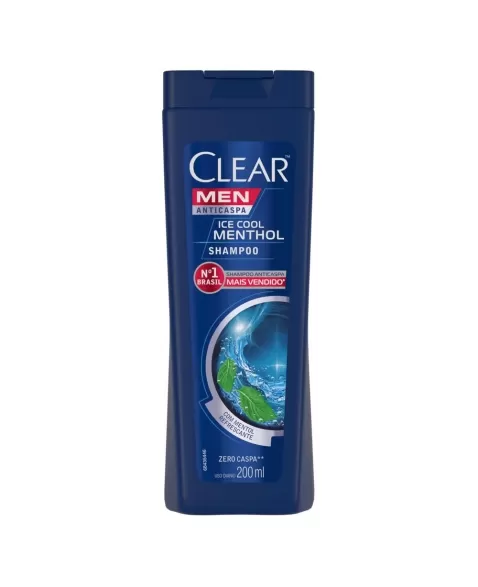 SHAMPOO CLEAR MEN ANTICASPA ICE COOL MENTHOL 200ML