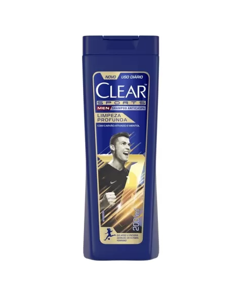 SHAMPOO CLEAR MEN ANTICASPA SPORTS LIMPEZA PROFUNDA 200ML