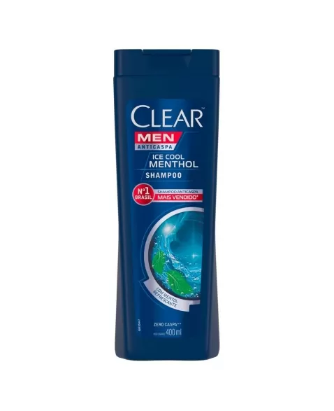 SHAMPOO CLEAR MEN ANTICASPA ICE COOL MENTHOL 400ML