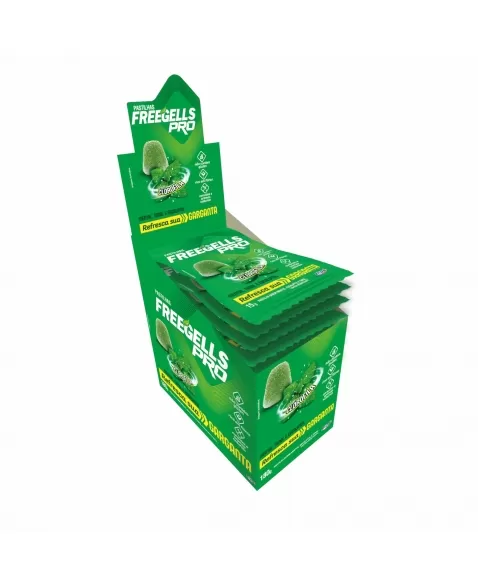 PASTILHA FREEGELLS PLAY PRO EUCALIPTO 180GR (12X15G)