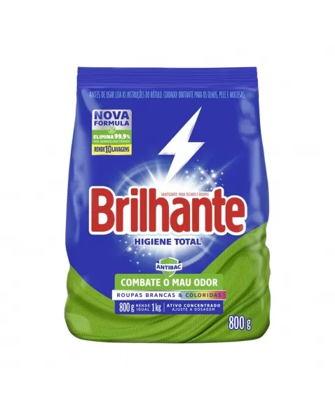 BRILHANTE DS PO HIG T ANTIBAC 16X800G