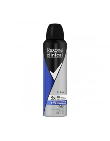 DESODORANTE AEROSOL REXONA MEN CLINICAL CLEAN EXPERT 12X150ML