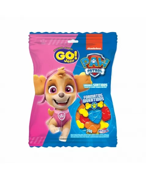 BALA GO JELLY PATRULHA CANINA SORTIDOS 70G