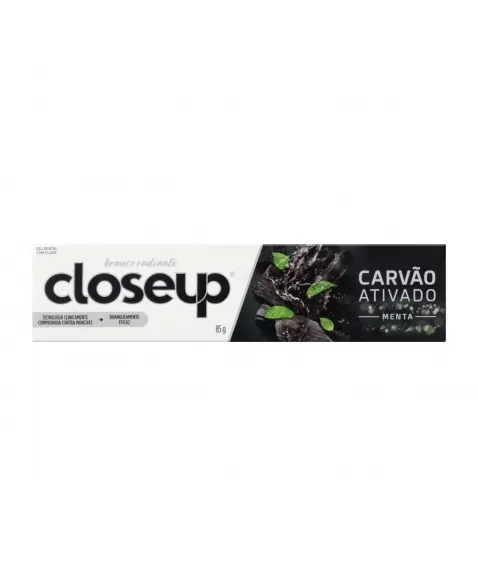 CREME DENTAL CLOSEUP CARVÃO ATIVADO 72X85G