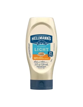 MAIONESE HELLMANNS LIGHT SQUEEZE 335G