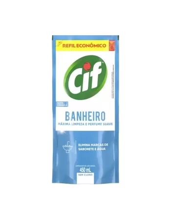 LIMPEZA BANHEIRO CIF S/CLORO (REFIL) 450ML