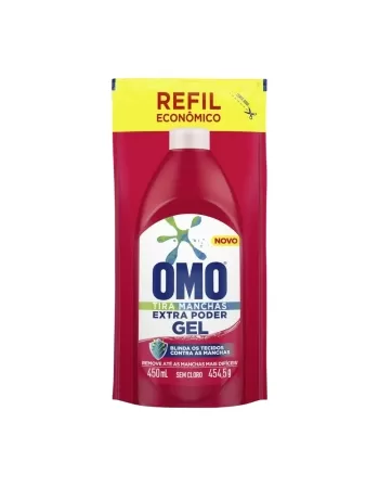 TIRA MANCHAS OMO GEL EXTREMO PODER COLORIDO (REFIL) 450ML