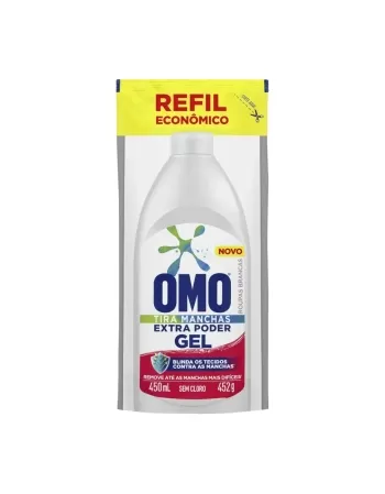 TIRA MANCHAS OMO GEL EXTREMO PODER BRANCO (REFIL) 450ML