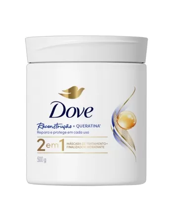 MASCARA DE TRATAMENTO DOVE 2 EM 1 RECONSTRUÇÃO 500G