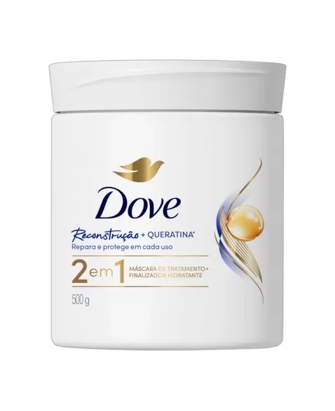 MASCARA DE TRATAMENTO DOVE 2 EM 1 RECONSTRUÇÃO 500G