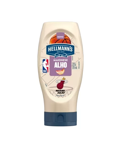 MAIONESE HELLMANNS ALHO SQUEEZE 335G