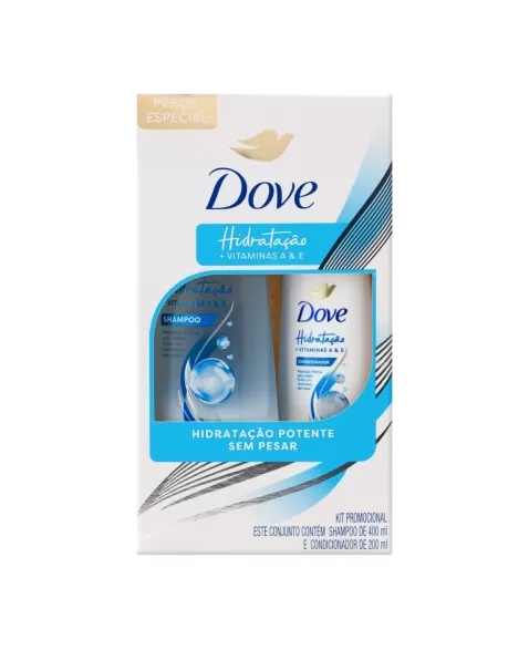 SHAMPOO+CONDICIONADOR DOVE HIDRATAÇÃO (PREÇO ESPECIAL) 400ML