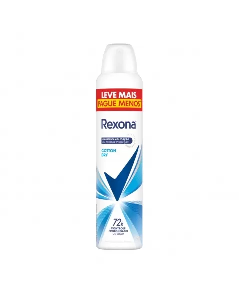 DESODORANTE AEROSOL REXONA COTTON DRY 250ML