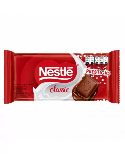 BARRA DE CHOCOLATE CLASSIC PRESTIGIO 16X80G