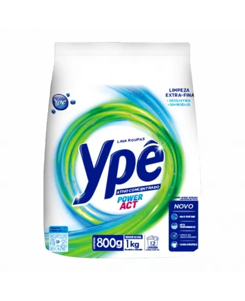 LAVA ROUPAS PÓ YPE POWER ACT (SACHE) 800G