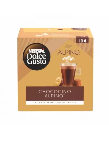 CAPSULAS DE CAFE NESCAFE DULCE GUSTO C/10 CHOCOCINO ALPINO 180G