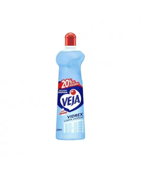 LIMPADOR VEJA VIDREX TRADICIONAL SQUEEZE (LV500/PG400) 500ML