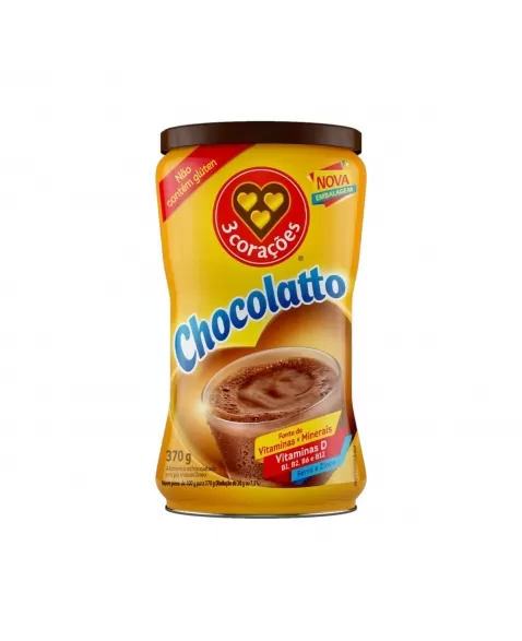 ACHOCOLATADO CHOCOLATTO 3 CORAÇÕES LATA 370G