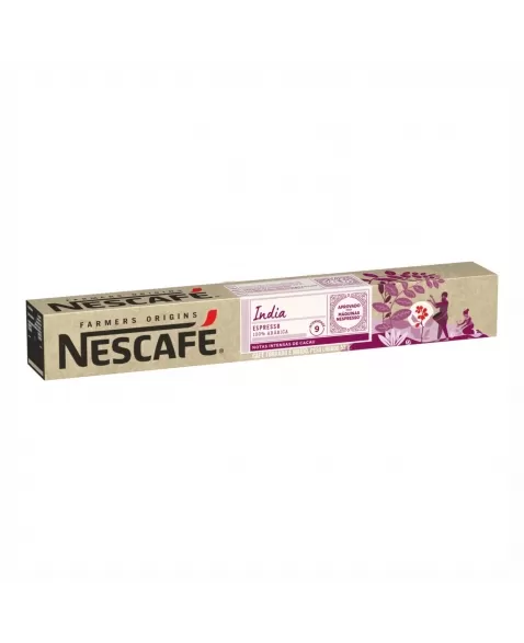 CAPSULAS DE CAFE NESCAFE FARMERS ORIGINS C/10 INDIA 53G