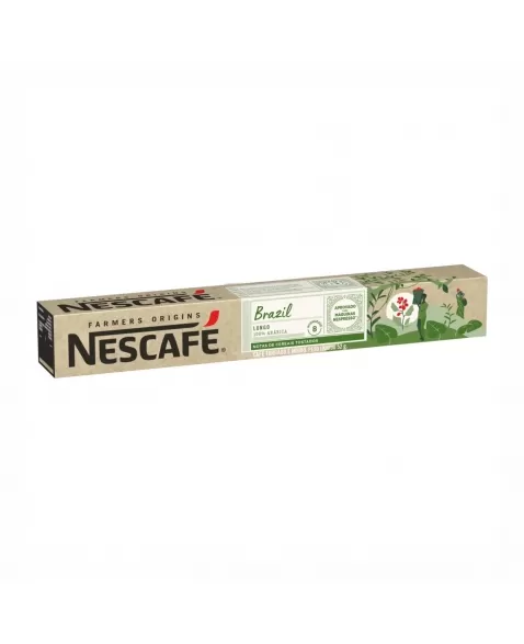 CAPSULAS DE CAFE NESCAFE FARMERS ORIGINS C/10 BRAZIL 52G