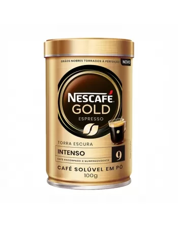 CAFÉ SOLUVEL NESCAFE GOLD ESPRESSO (INTENSO) N°9 LATA 100G