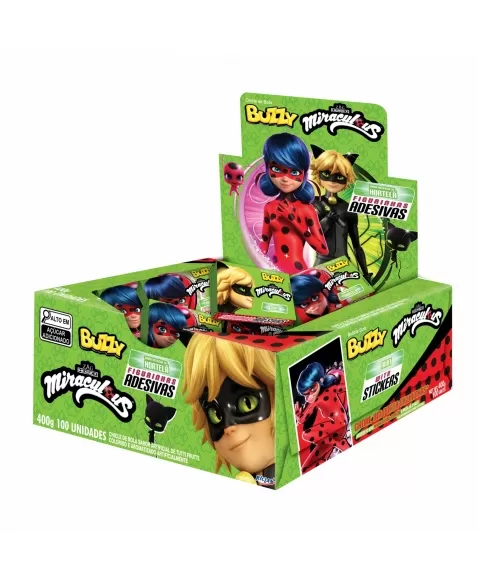 CHICLE BUZZY LADYBUG HORTELA 100UN