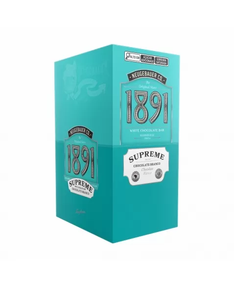 BARRA DE CHOCOLATE 1891 SUPREME BRANCO 10X90G