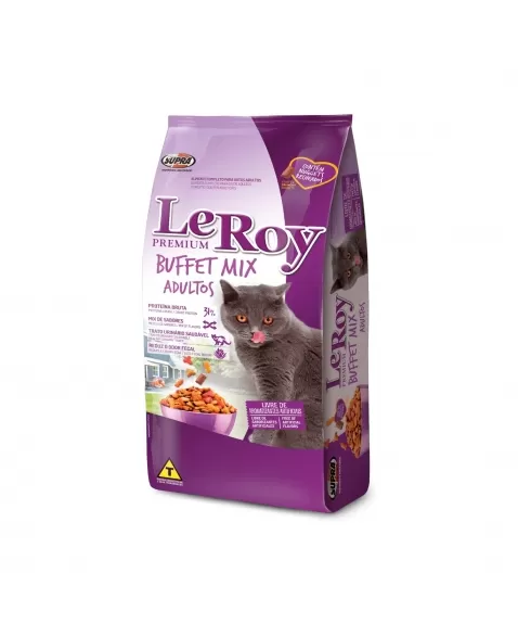 RAÇÃO LEROY BUFFET MIX ADULTOS (FARDO) 500G