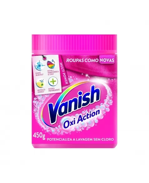 TIRA MANCHAS VANISH PODER O2 OXIACTION PÓ POTE 450G