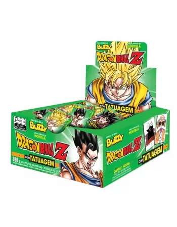 CHICLE BUZZY DRAGON BALL TATUAGEM HORTELÃ 90UN