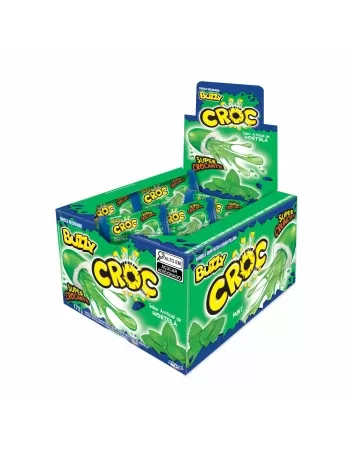 CHICLE BUZZY CROC HORTELA 40UN