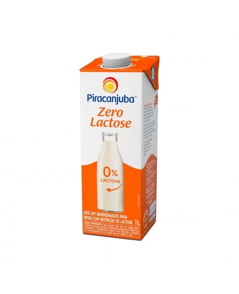 LEITE SEMIDESNATADO PIRACANJUBA ZERO LACTOSE 1L