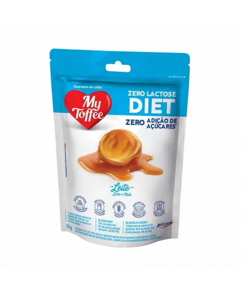 BALA MY TOFFEE DIET ZERO LACTOSE LEITE 52G