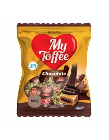 BALA MY TOFFEE LEITE C/CHOCOLATE 500G