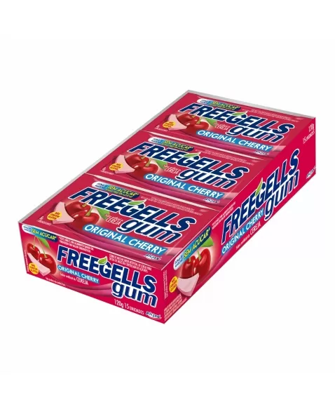 CHICLE FREEGELLS PLAY GUM ORIGINAL CHERRY 15UN