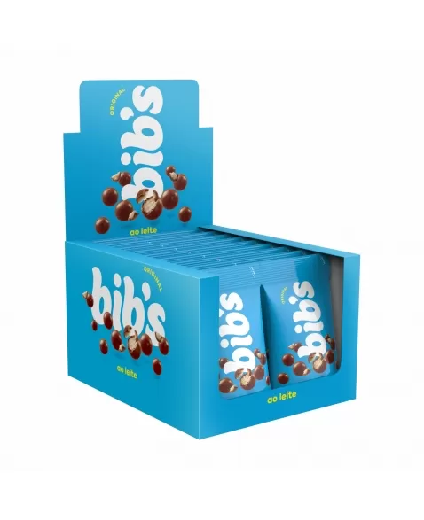 CONFEITO BIBS CHOC AO LEITE 18X40G