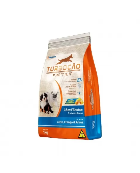 RAÇÃO TURBOCAO PREMIUM FILHOTES (FARDO) 1KG