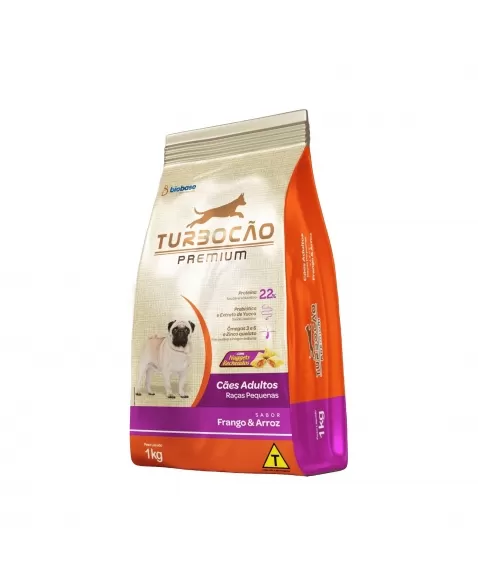 RAÇÃO TURBOCAO PREMIUM RAÇAS PEQUENAS (FARDO) 1KG