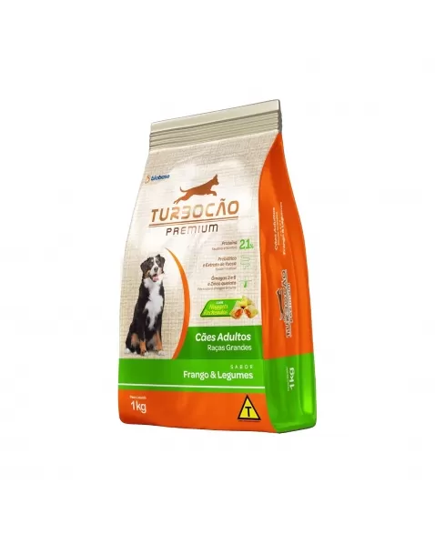 RAÇÃO TURBOCAO PREMIUM RAÇAS GRANDES (FARDO) 1KG