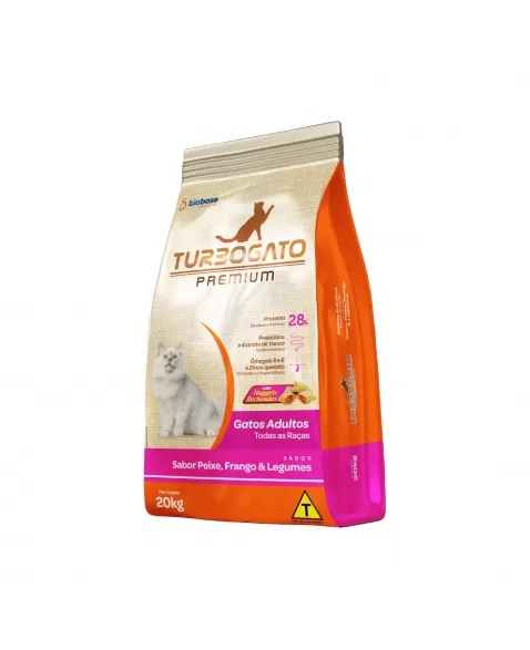 RAÇÃO TURBOGATO PREMIUM MIX 20 KG